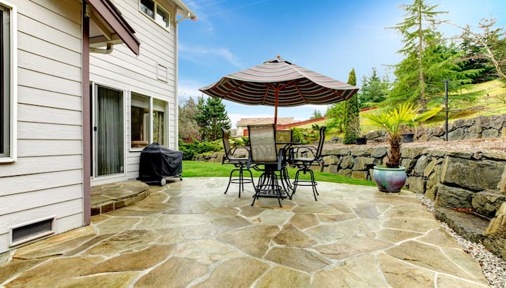 Beautifully Textured and Patterned Concrete Patios in Little Rock, Arkansas area!